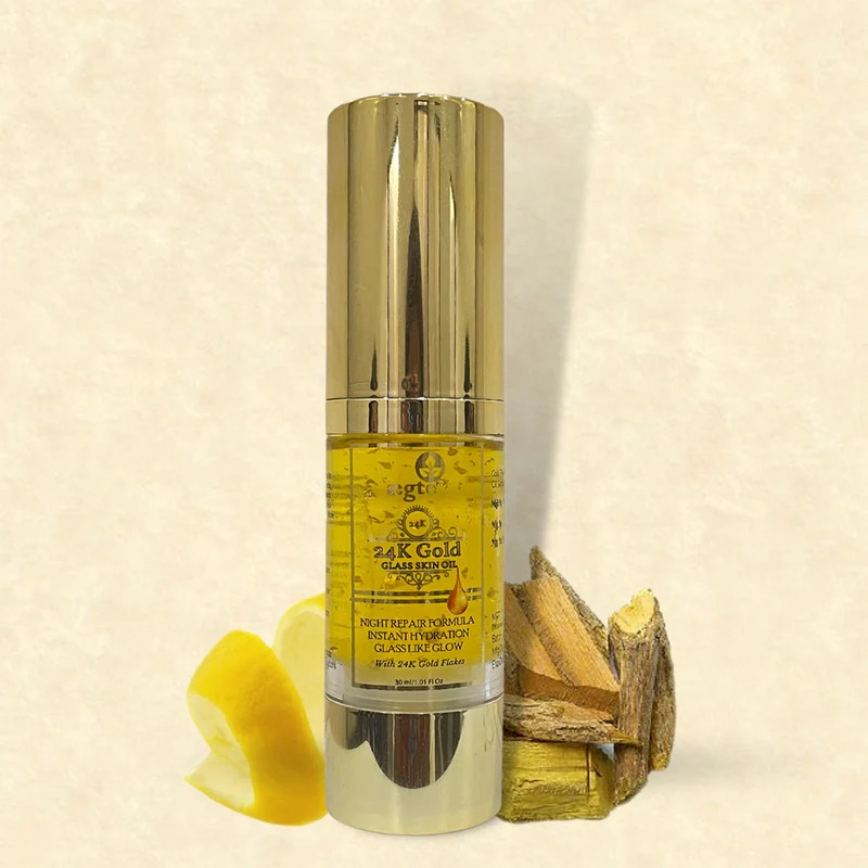 Aegte 24K Gold Glass Skin Oil With Glow Booster