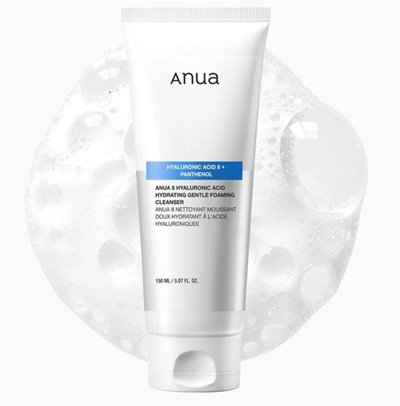 Anua 8 Hyaluronic Acid Hydrating Gentle Foaming Cleanser