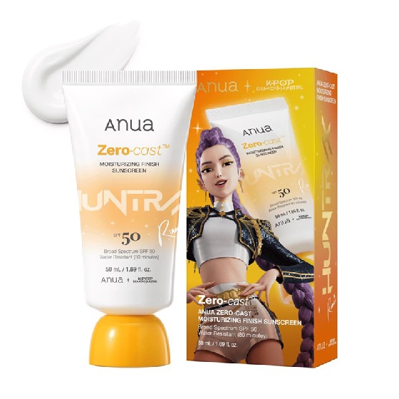 Anua Zero-Cast Moisturizing SPF 50 Sunscreen