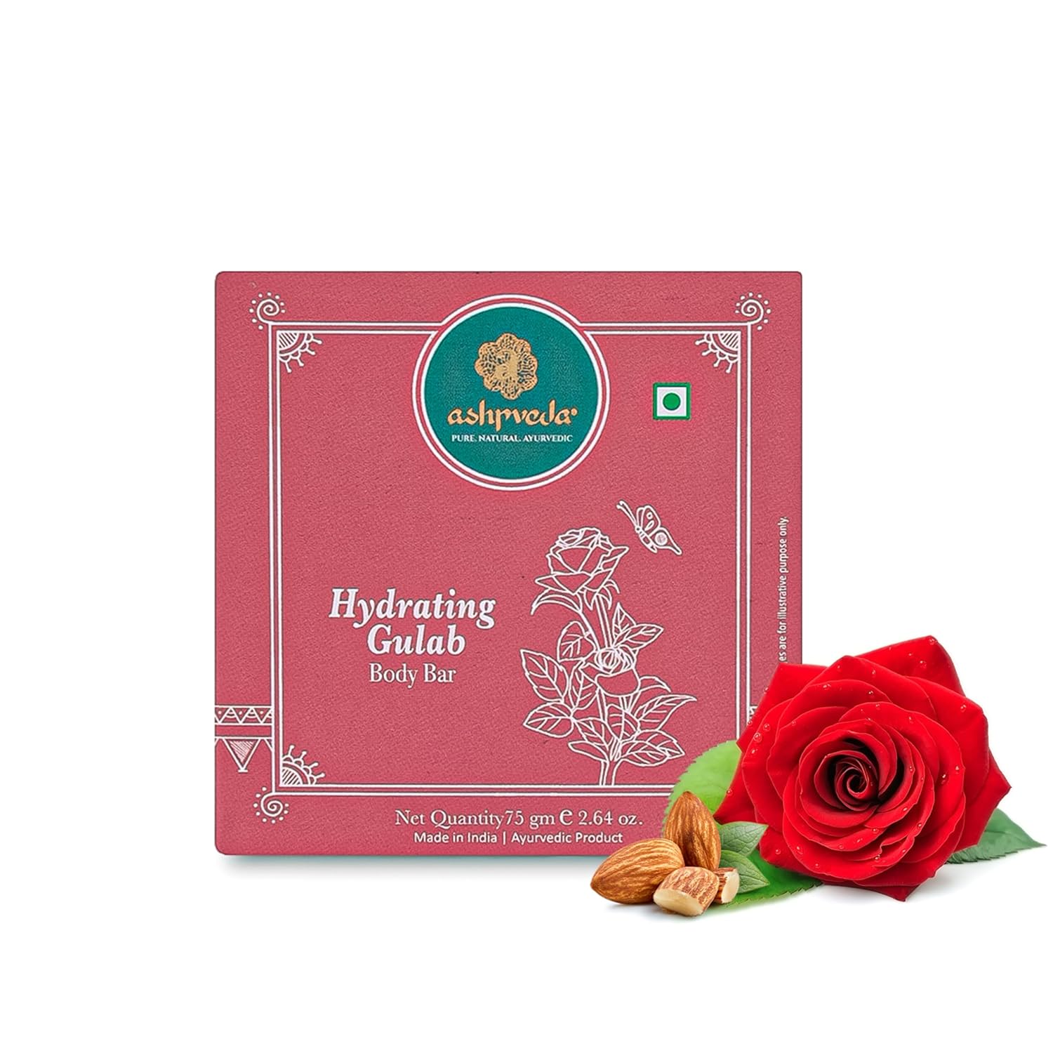 Ashpveda Hydrating Gulab Bathing Bar