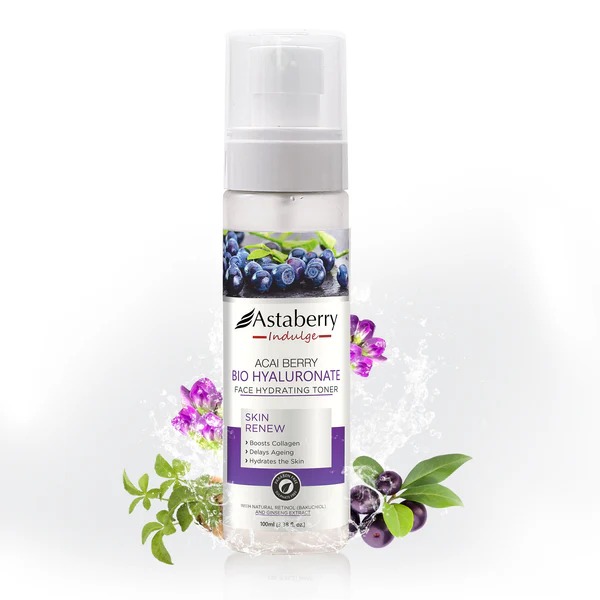 Astaberry Indulge Acai Berry Bio Hyaluronate Face Toner