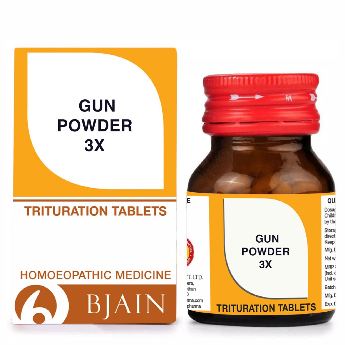 BJain Gun Powder Trituration Tablets