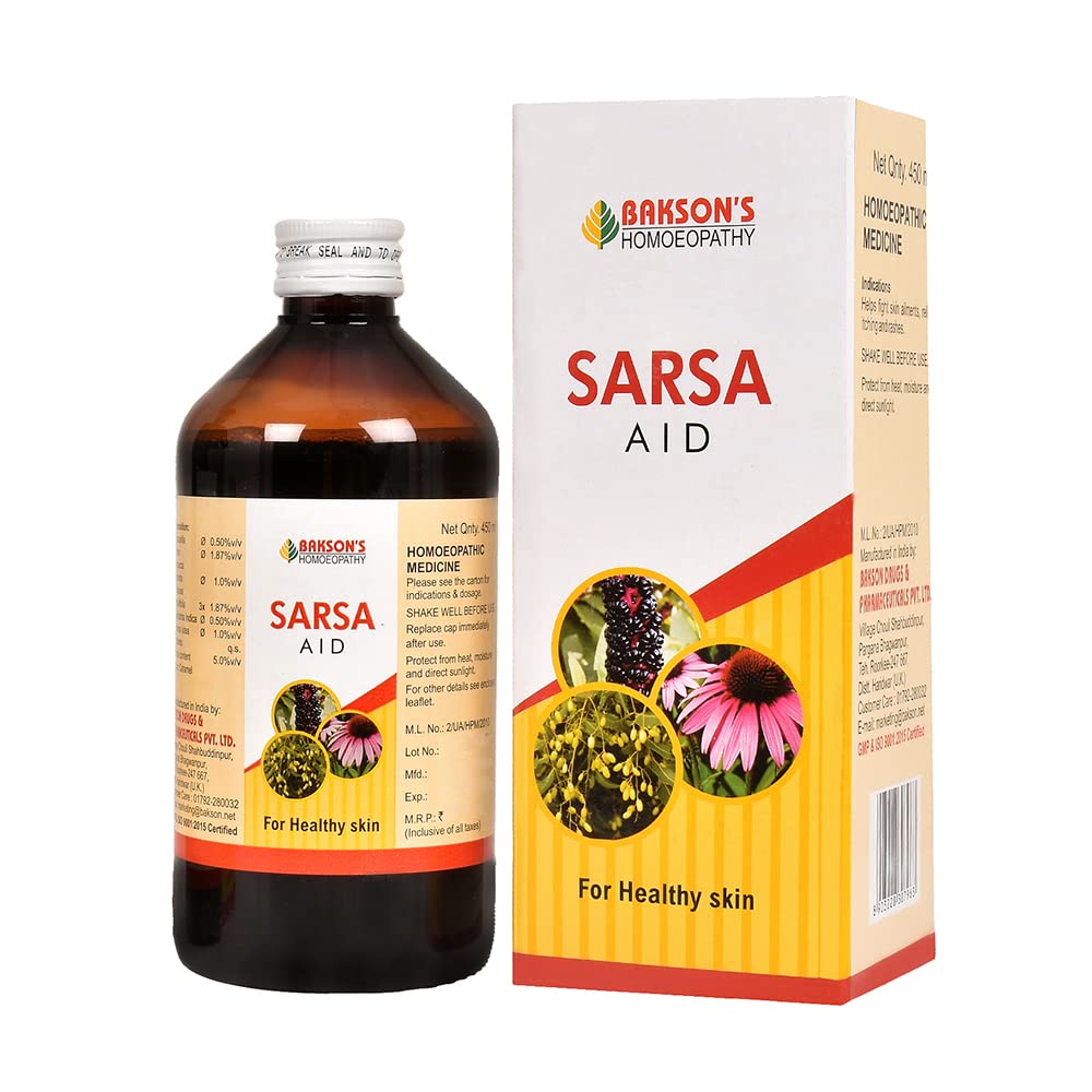 Bakson's Homeopathy Sarsa Aid Syrup