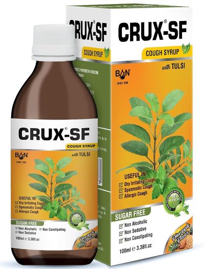 Banlabs Crux Sugar-Free Ayurvedic Cough Relief Syrup