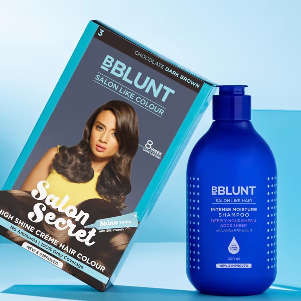 Bblunt Chocolate Hair Color + Intense Moisture Shampoo