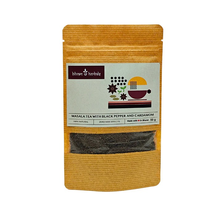 Bilvam Herbals Masala Tea with Black Pepper and Cardamom