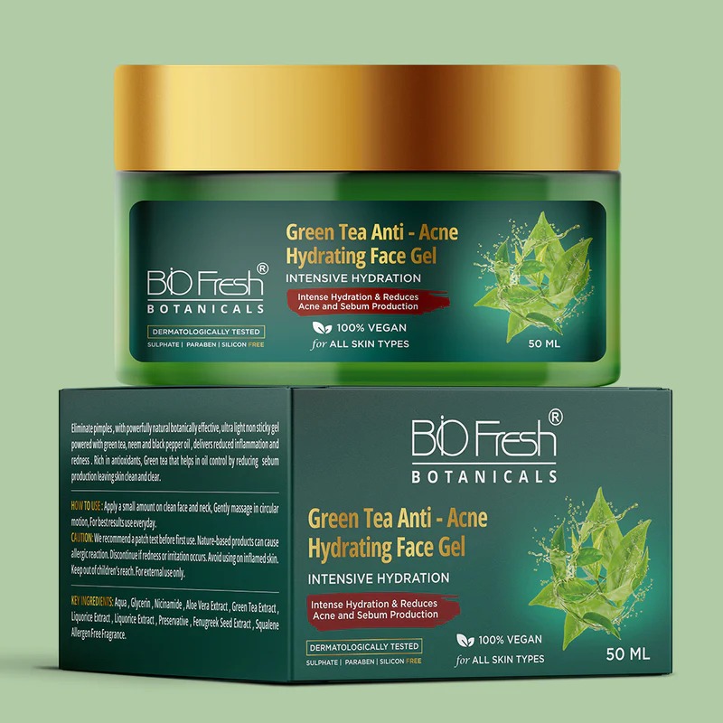 Biofreshbotanicals Green Tea Anti - Acne Hydrating Face Gel