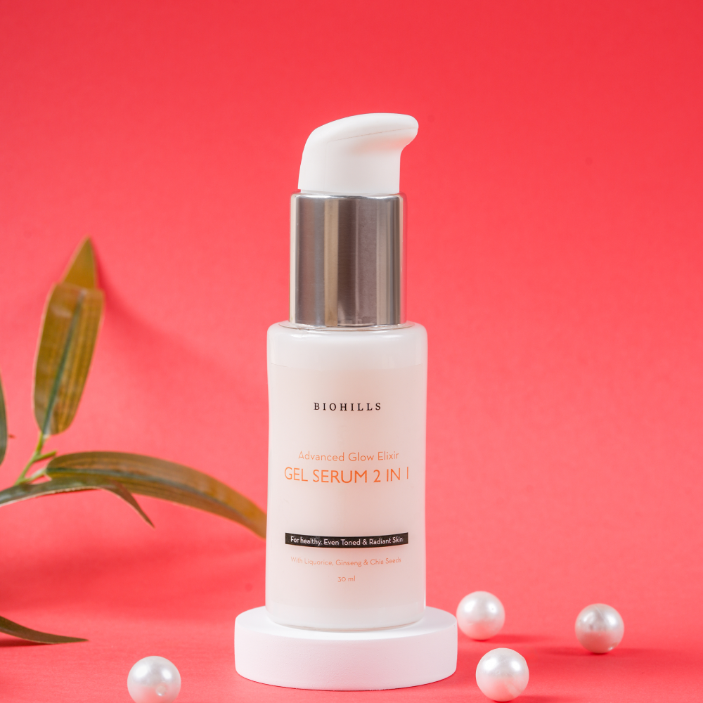 Biohills Glow & Glassy face gel serum 2 in 1