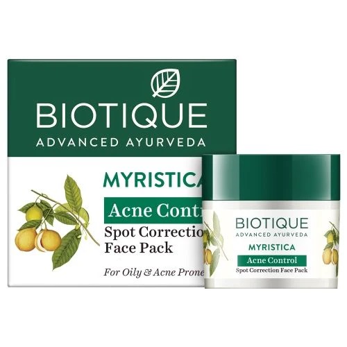 Biotique Myristica Spot Correcting Anti Acne Face Pack