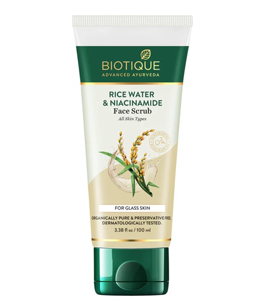 Biotique Rice Water & Niacinamide Gel Face Scrub