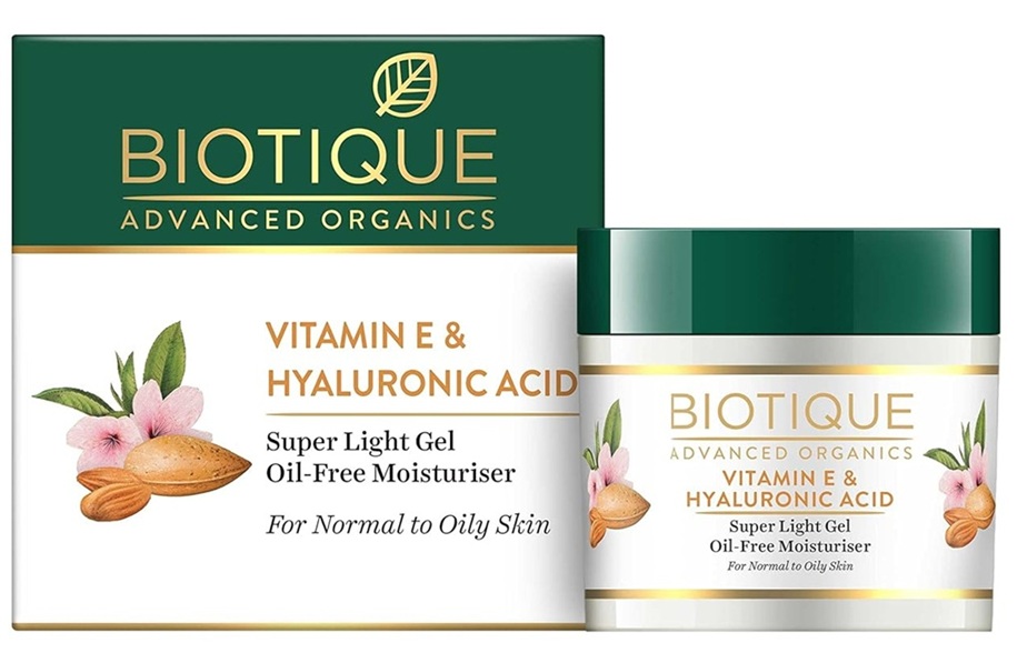 Biotique Vitamin E & Hyaulronic Acid Super Light Gel Oil-Free Moisturiser