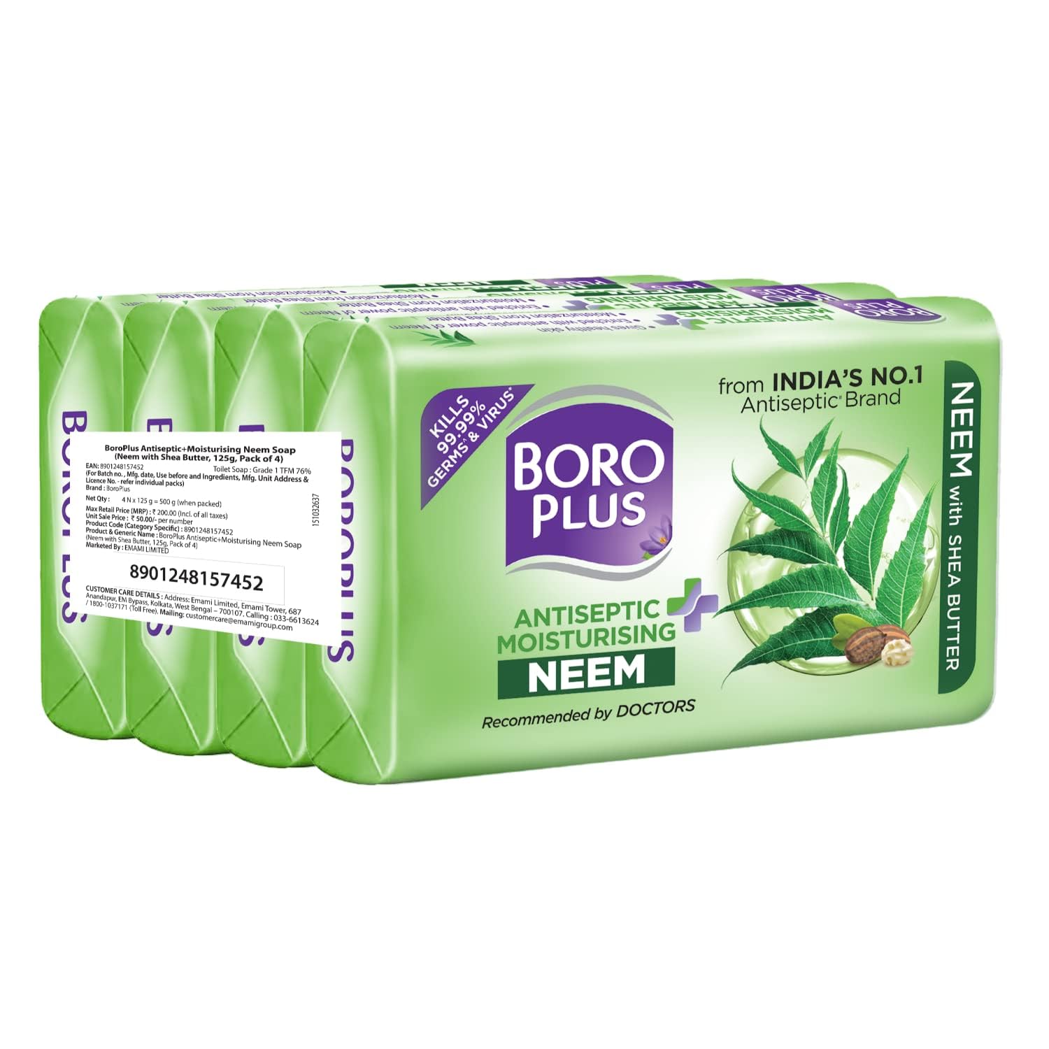 BoroPlus Antiseptic + Moisturing Neem Soap