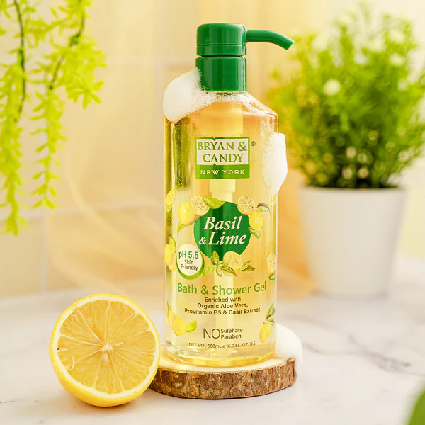 Bryan and Candy Basil & Lime Bath And Shower Gel