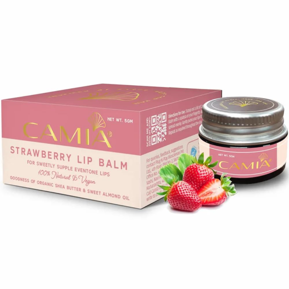 Camia  Natural Strawberry Lip Balm