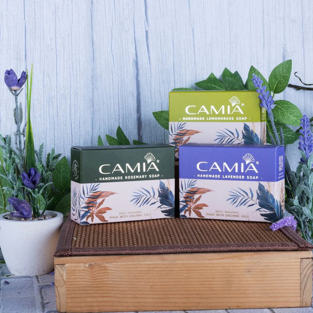 Camia Organic Lavender, Rosemary, Lemongrass Soaps