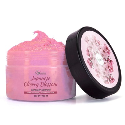 Cgg Cosmetics Japanese Cheery Blossom Sugar Exfoliating Body Scrub