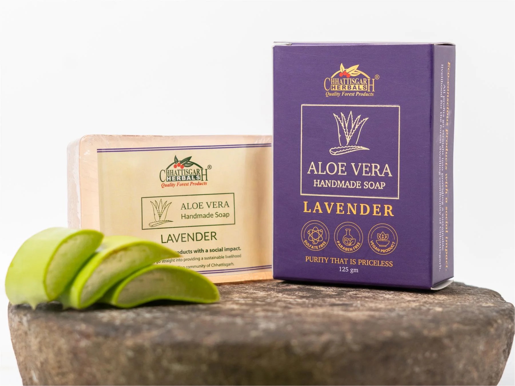 Chhattisgarh Aloevera Soap Lavender