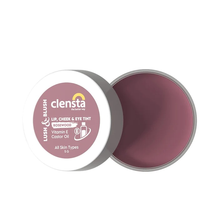 Clensta Lush & Blush Lip, Cheek & Eye 04 Tint Rosewoo