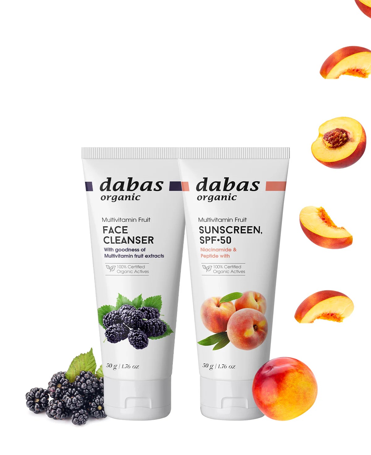 Dabas Organic Fruit Reference Cleanser Sunscreen Combo Pack
