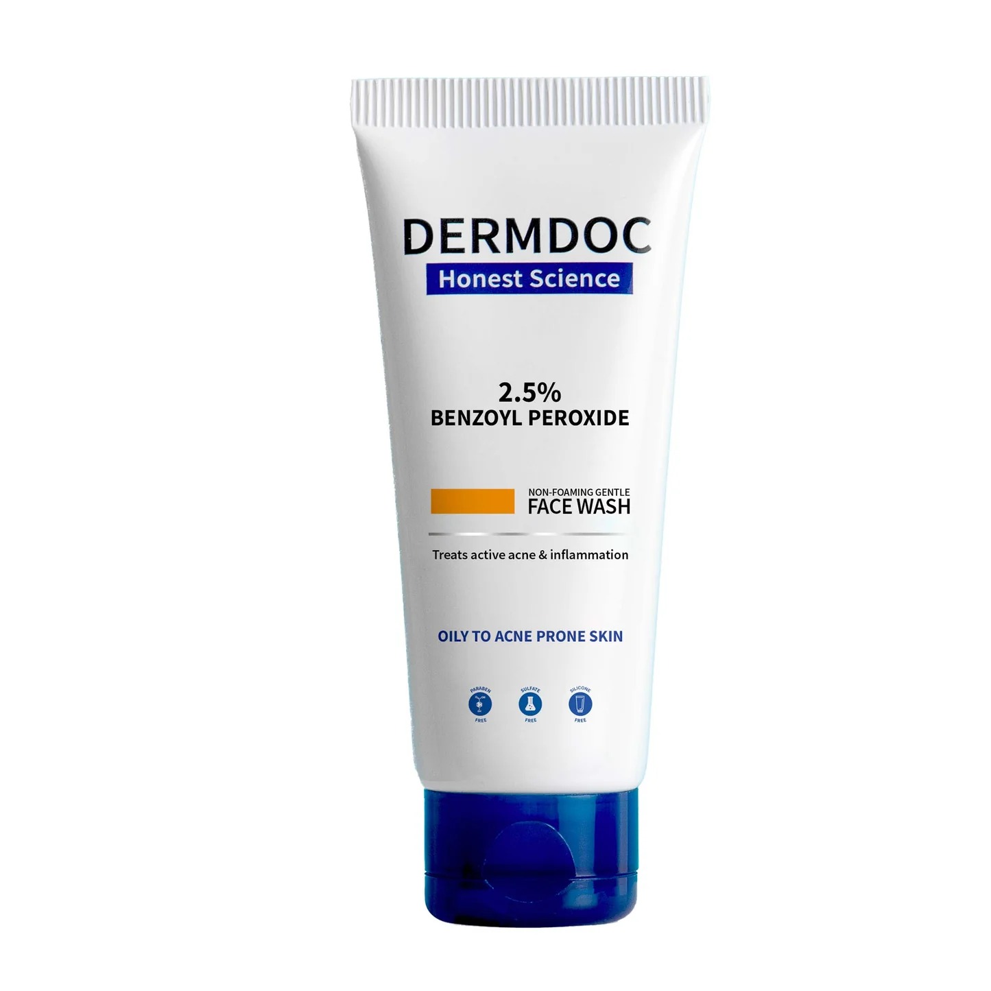 DermDoc 2.5 Benzoyl Peroxide Gentle Non Foaming Face Wash
