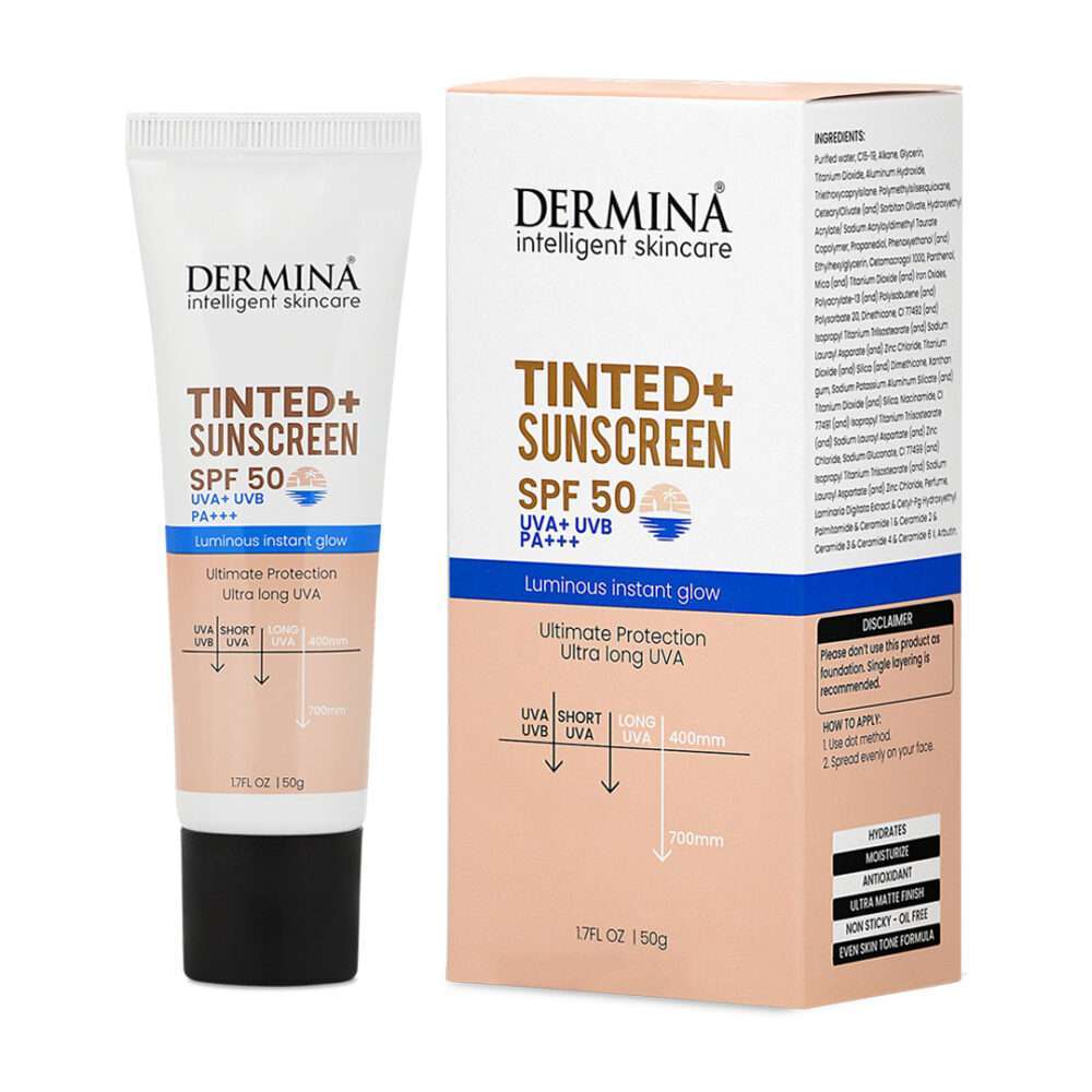 Dermina Tinted+ Sunscreen SPF 50