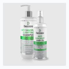 Dermora Anti Dandruff Clarifying Shampoo with anti dandruff hair oil