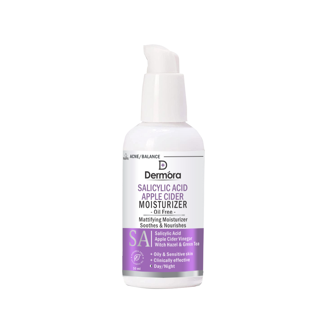 Dermora Salicylic Acid & apple cider moisturizer