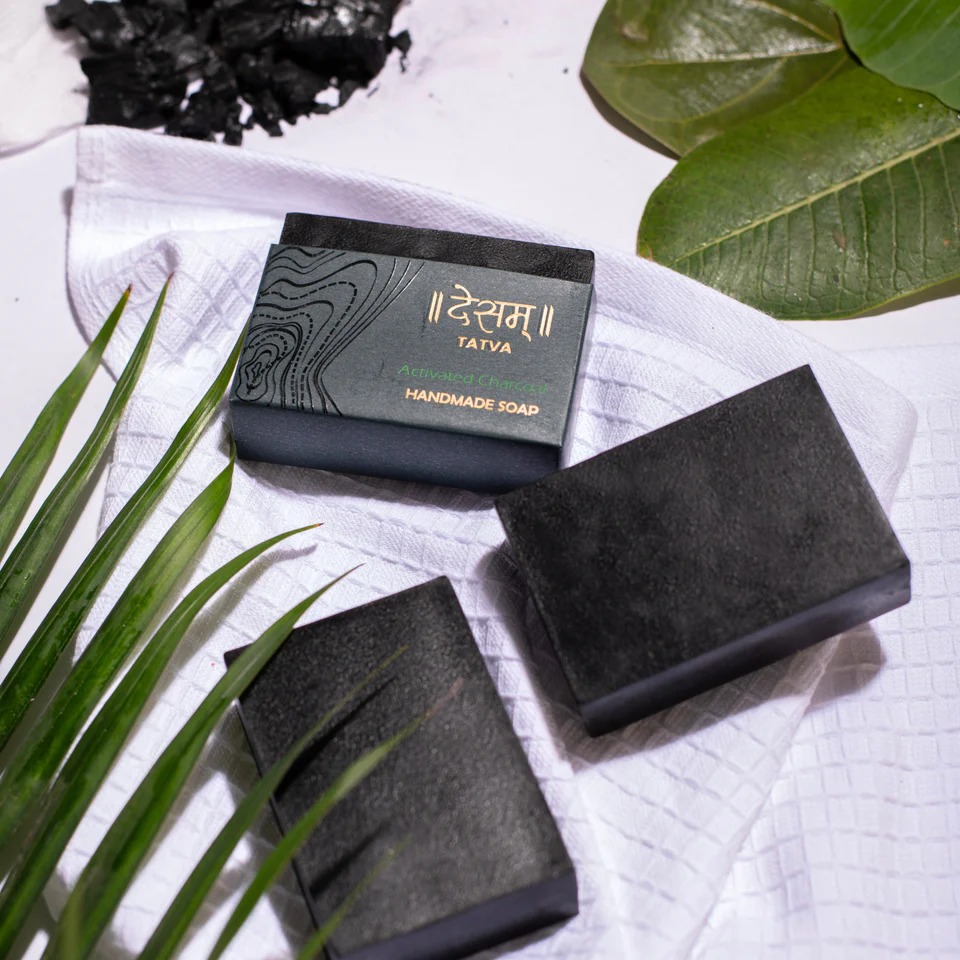 Desam Organics Activated Charcoal Natural Skincare Organic Soap