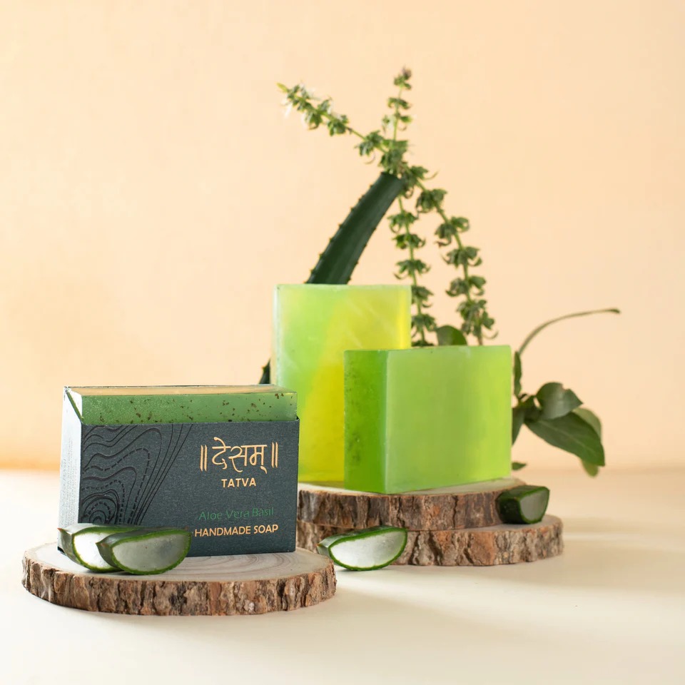 Desam Organics Aloe Vera & Basil Ayurvedic Handmade Soap