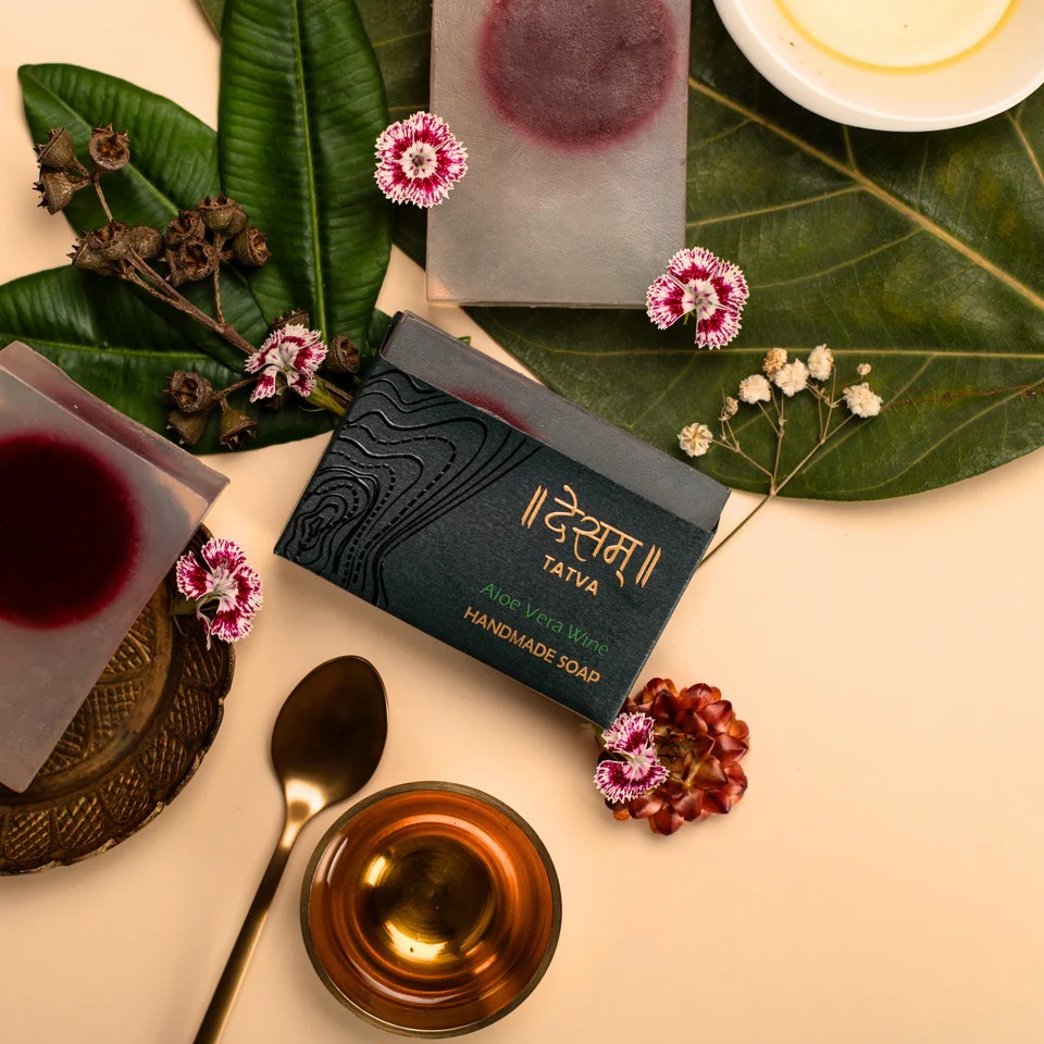 Desam Organics Aloe Vera Wine Natural Skincare Soap