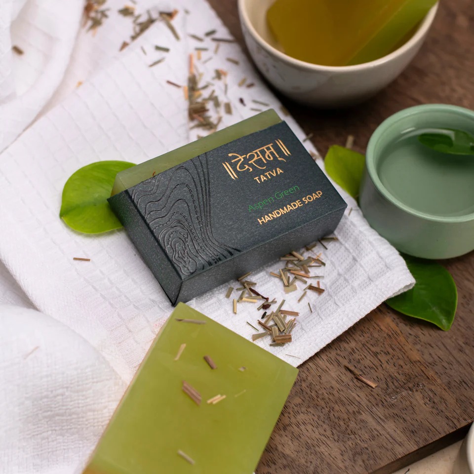 Desam Organics Aspen Green Lemongrass Handmade Skincare Soap