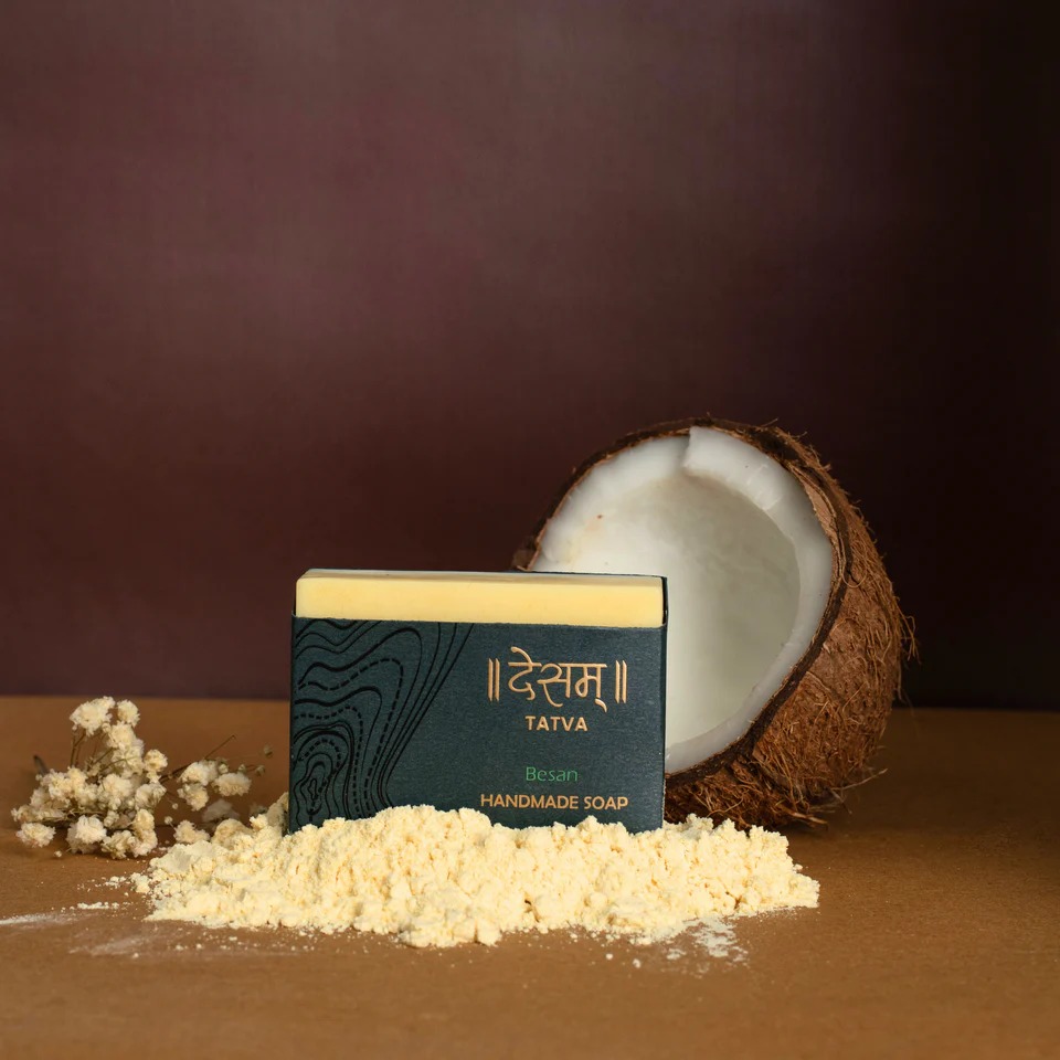 Desam Organics Besan (Gram Flour) Handmade Ayurvedic Skincare Soap