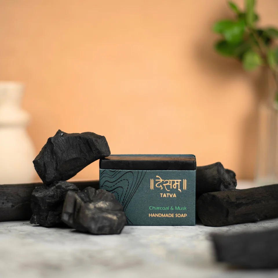 Desam Organics Charcoal & Musk Handmade Natural Soap
