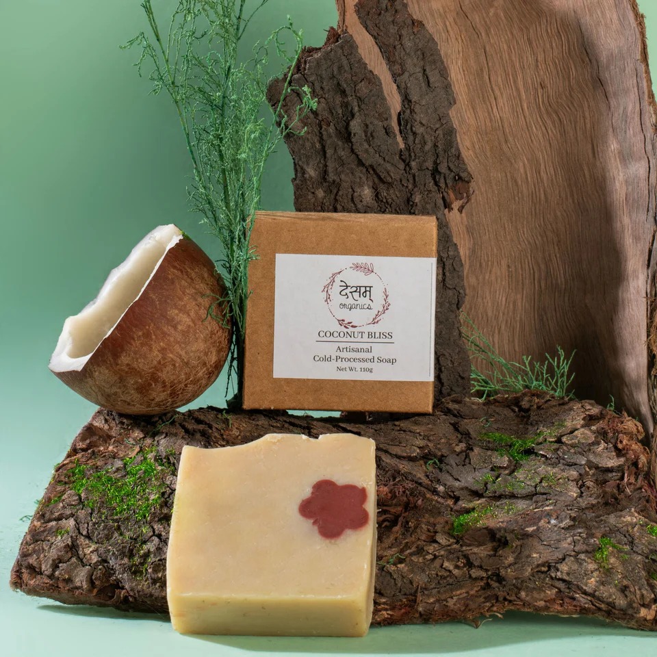 Desam Organics Coconut Bliss Cold Process Artisanal Handmade Natural Soap