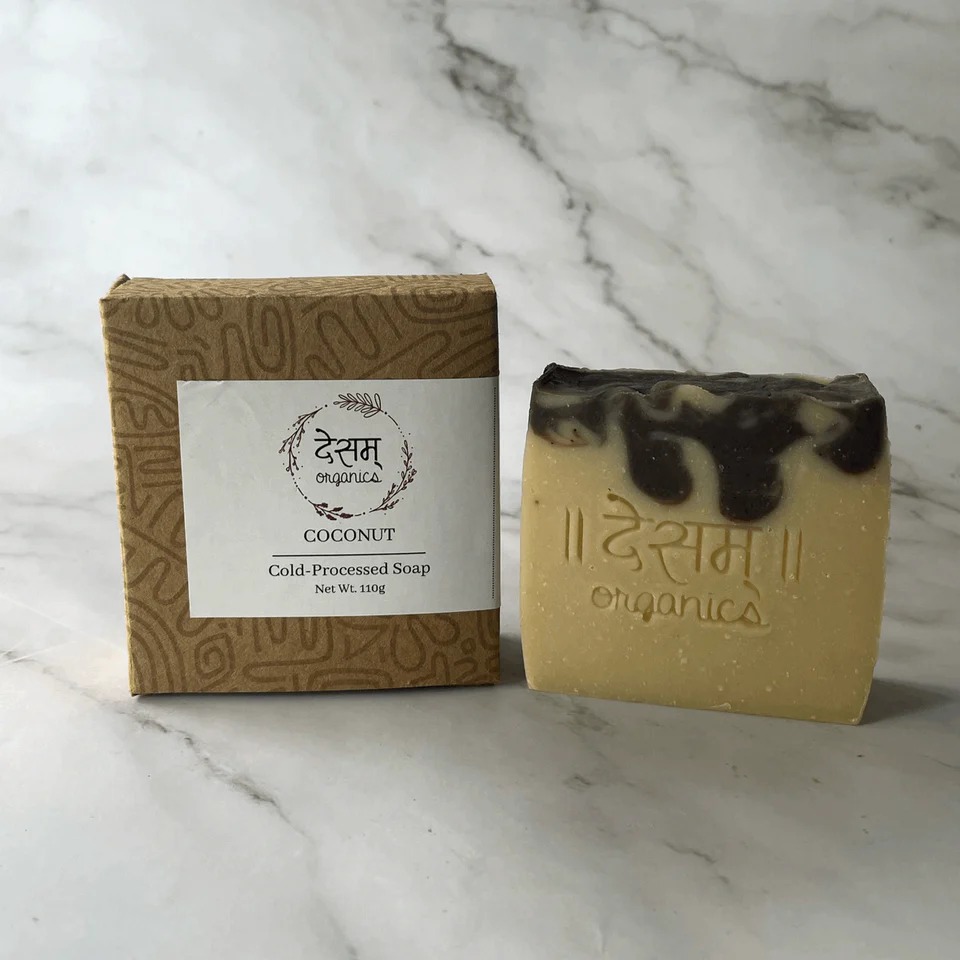 Desam Organics Coconut Cold Processed Handmade Organic Soap