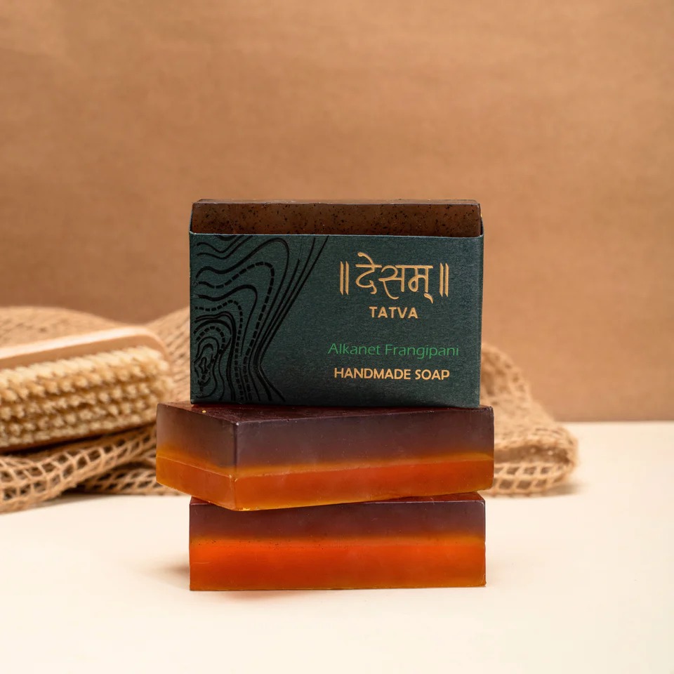Desam Organics Frangipani Alkanet Natural Skincare Organic Soap
