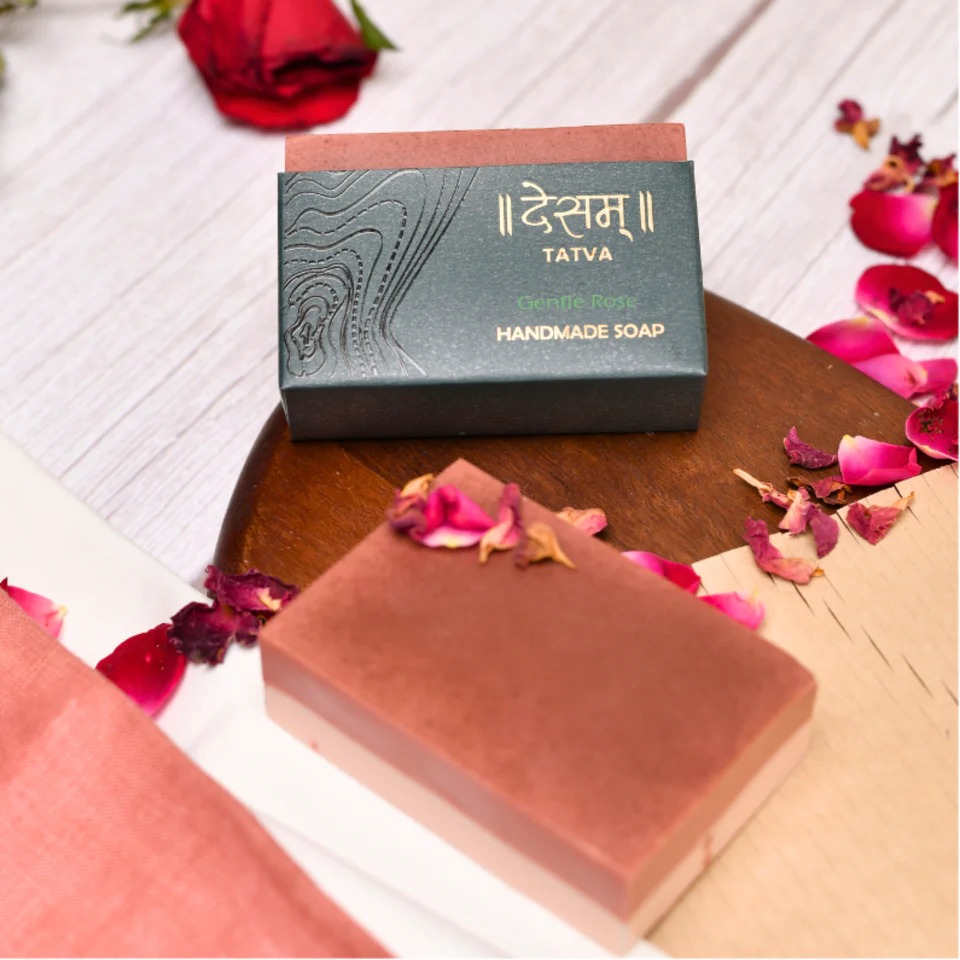 Desam Organics Gentle Rose Triple Butter Herbal Handmade Soap