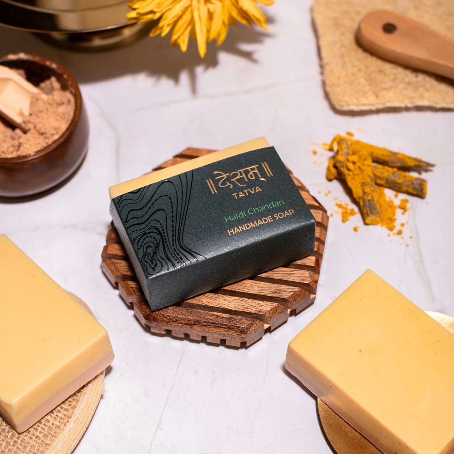 Desam Organics  Haldi Chandan Handmade Skincare Soap