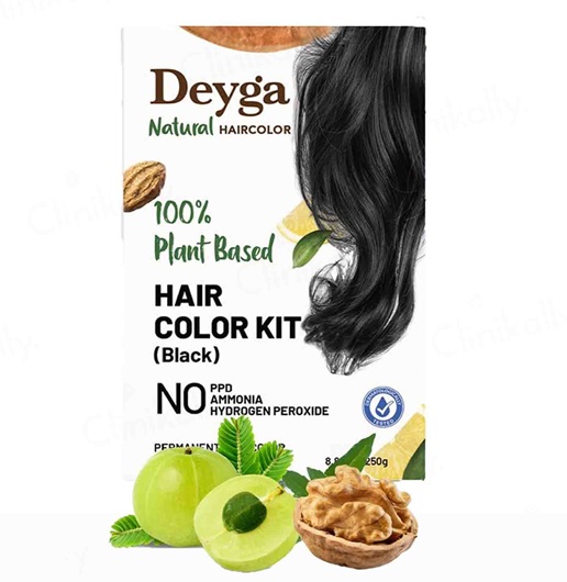 Deyga 100% Plant Based Hair Color - Black