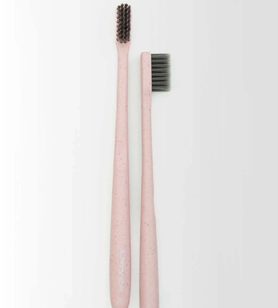 Deyga Wheat Straw Toothbrush - Pink