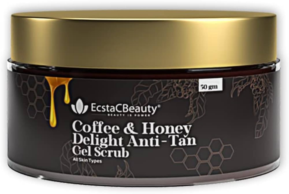 EcstaCBeauty Coffee & Honey Delight Anti-Tan Gel Scrub