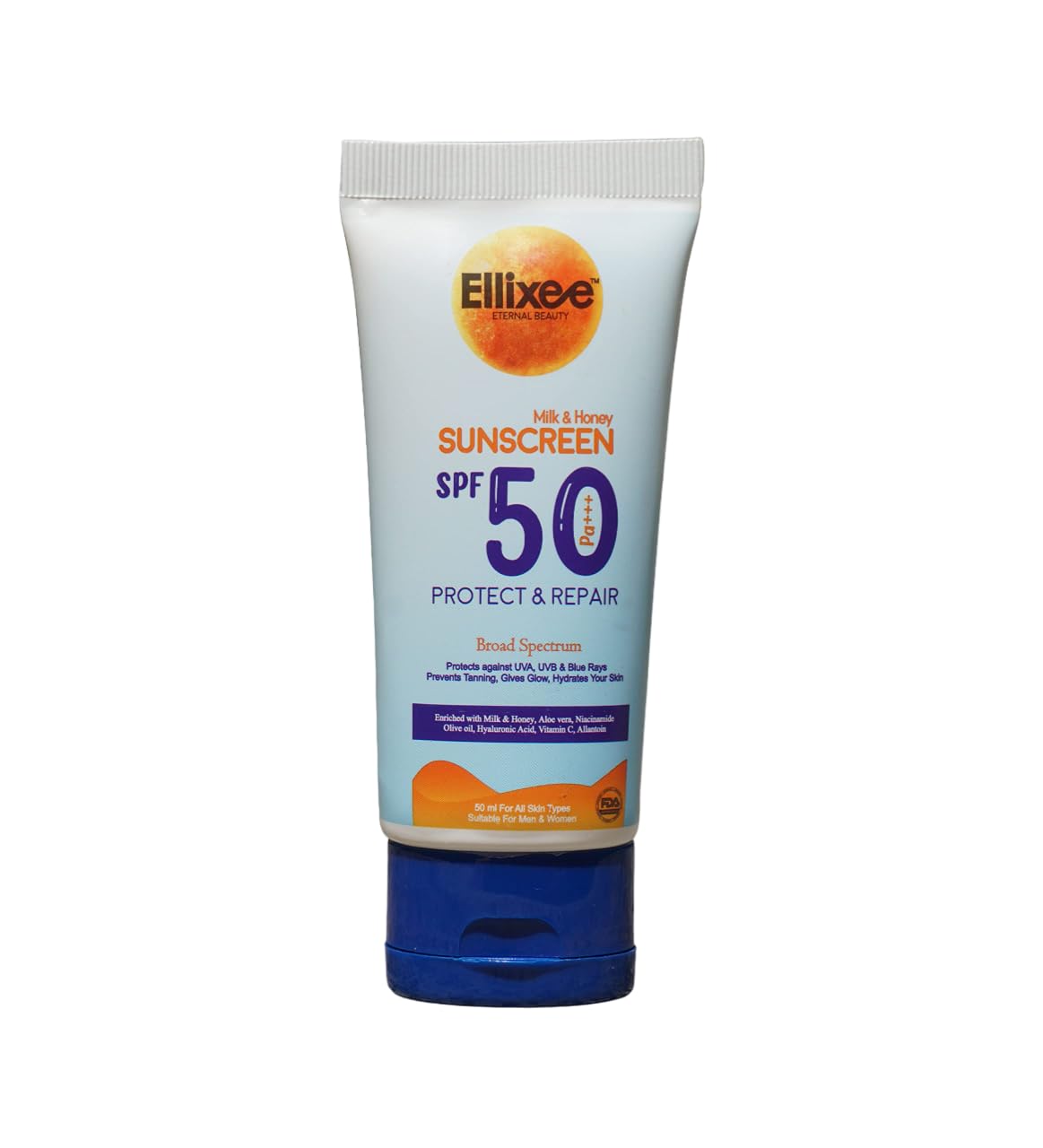 Ellixee Green  Milk And Honey Sunscreen Spf 50