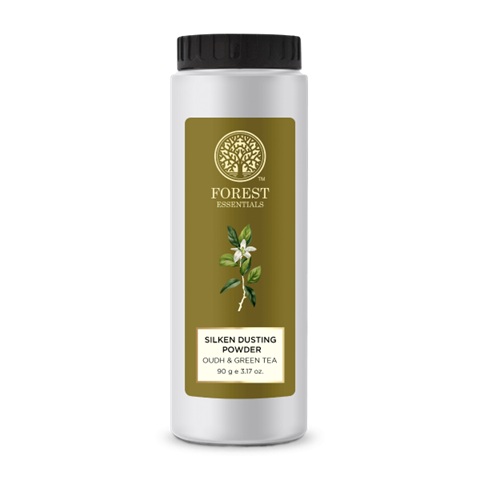 Forest Essentials Silken Dusting Powder Oudh and Green Tea