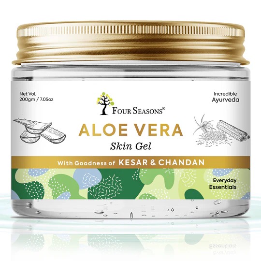 Four Seasons  Aloevera Gel With Goodness Of Kesar & Chandan