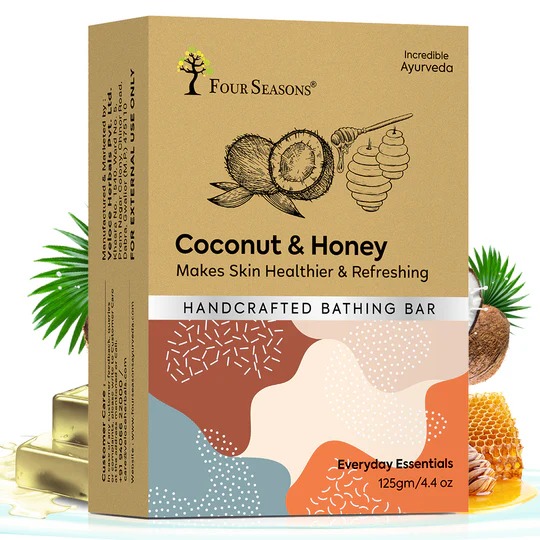 Four Seasons Coconut & Honey  Handcrafted Bathing Bar