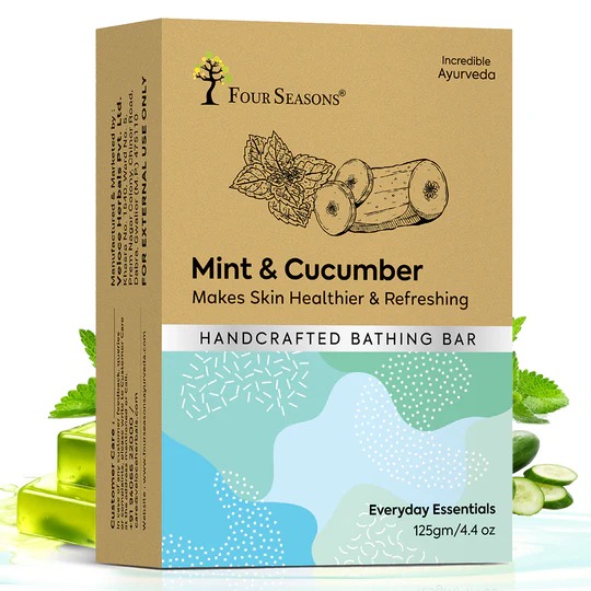 Four Seasons Mint & Cucumber Handcrafted Bathing Bar