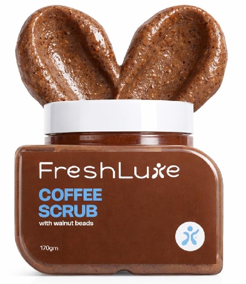 Freshluxe Coffee Scrub with Walnut Beads