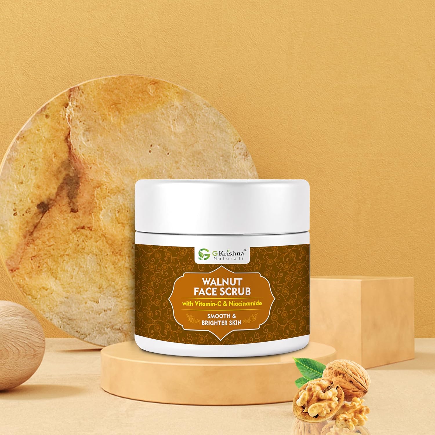 G Krishna Naturals Walnut Face Scrub
