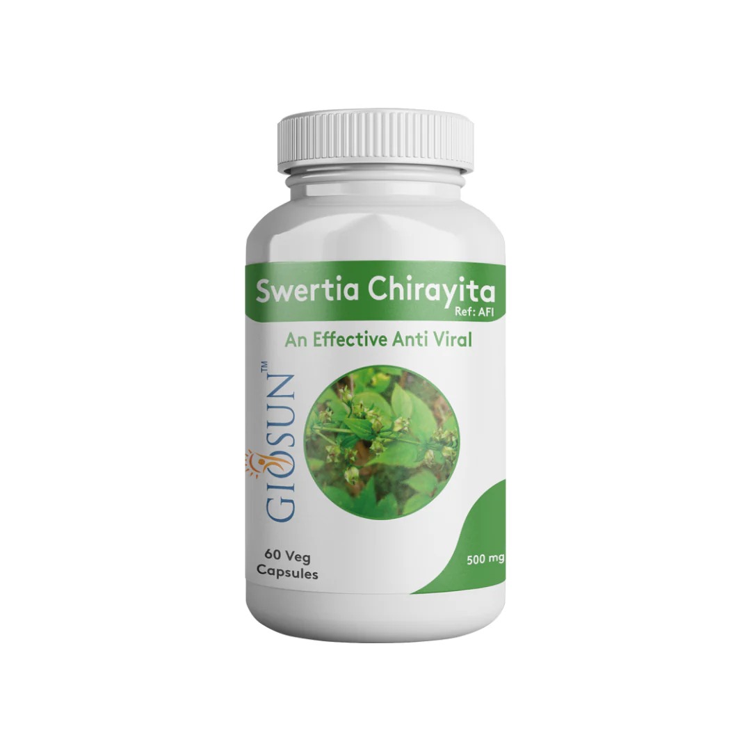 Giosun Swertia Chirayita 500mg Veg Capsule