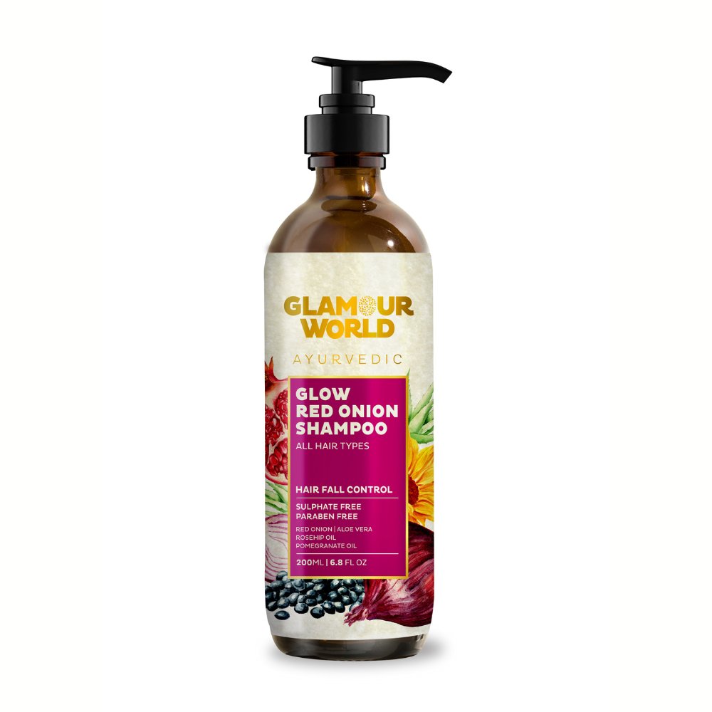 Glamour World Glow Red Onion Sulphate Free Shampoo